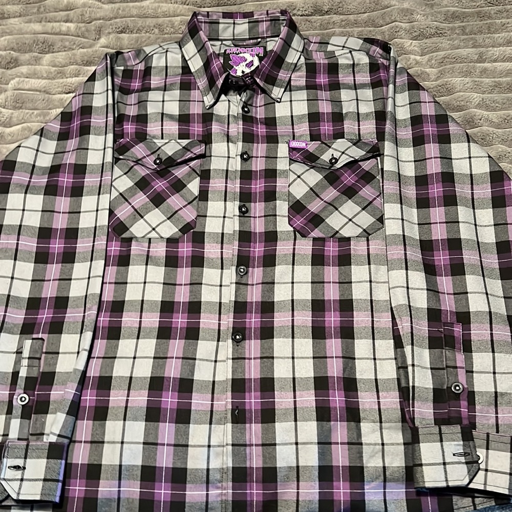DIXXON FLANNEL COMPANY •AMETHYST  Purple/Gray/Black Great condition